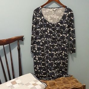 Boden Blue Floral Knit Tunic size 16